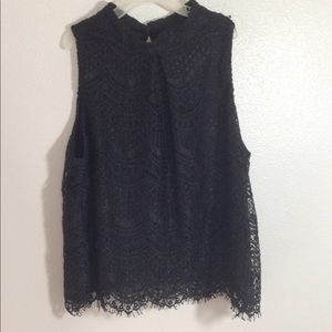 Black lace top